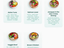 Pokn'bowl menu