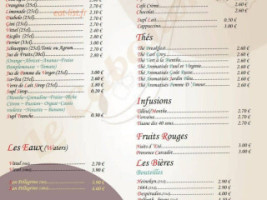 Le Cabanon menu