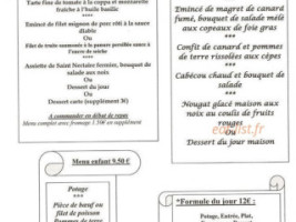 Le Vieux Cantou menu