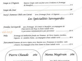 La Demi Lune menu