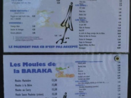 La Baraka menu