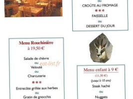 La Rouchinière menu