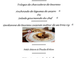 La Manade menu