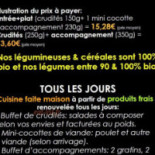 Easy Byo Speisekarte