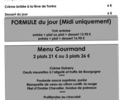 Le Café Gourmand menu