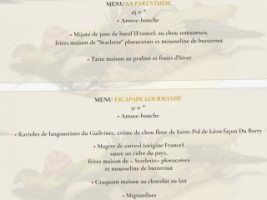 L' Aromatic menu