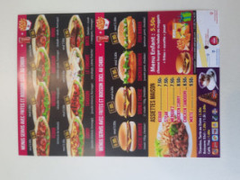 Food Burger menu