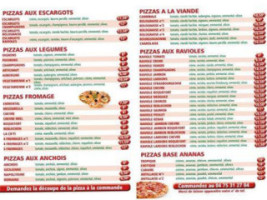 Pizza Du Village menu