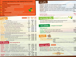 La Pelle Des Saveurs menu