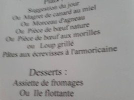 L'âne Au Salon menu