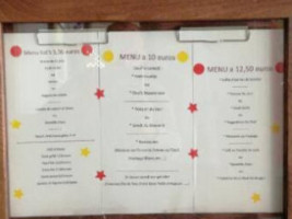 Cafétéria Du Parc menu