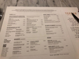 Le Teppan menu