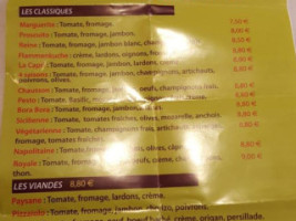 Fabpizza.fr menu