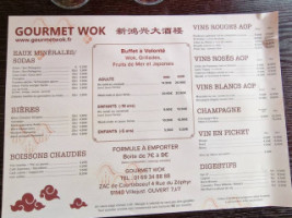 Asiatique Gourmet Wok menu