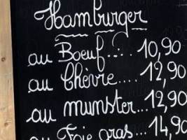 Bonséjour menu