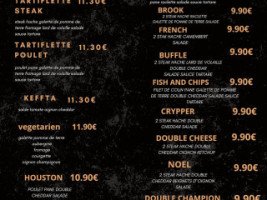 H Burger menu