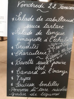 Chez Toto menu