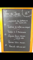 Le Coligny menu