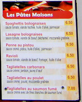 Pizza Pina menu