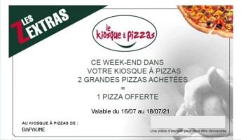 Le Kiosque A Pizzas Bapaume menu