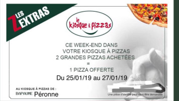 Le Kiosque A Pizzas Bapaume menu