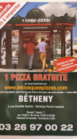 Le Kiosque A Pizzas Bétheny menu