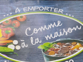 Comme À La Maison menu