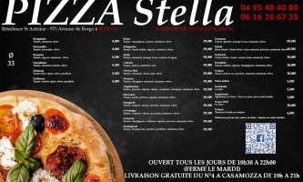 Pizza Stella menu