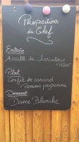 L'Escale Gaillarde menu