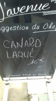 L'avenue menu