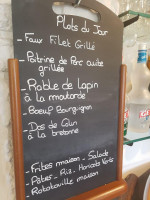 La Vieille Auberge menu