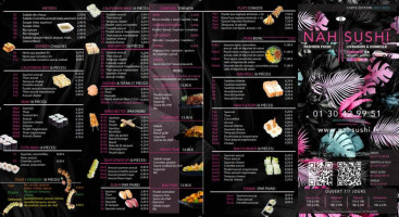 Nah Sushi Bonnieres menu