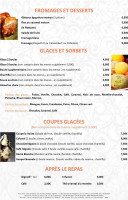 Restaurant Pizzeria La Voute menu