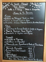 Le Saint-florent menu