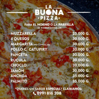 Buona Pizza menu