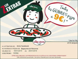 Le Kiosque A Pizzas Bapaume menu