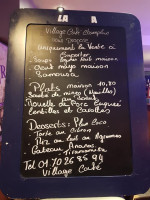 Le Village Cafe menu