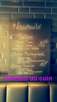 O'resto Du Coin menu