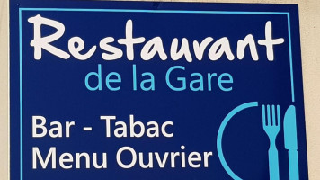 De La Gare menu