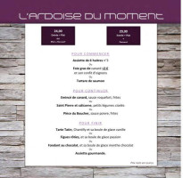 Le Petit Creux menu