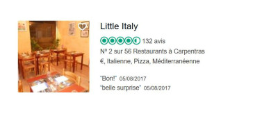 Little Italy menu