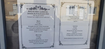 De La Baïse menu