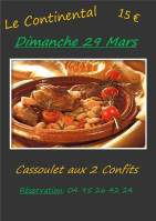 Le Continental menu