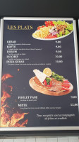 Istanbul Kebab menu