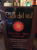 Cafe Del Sol menu