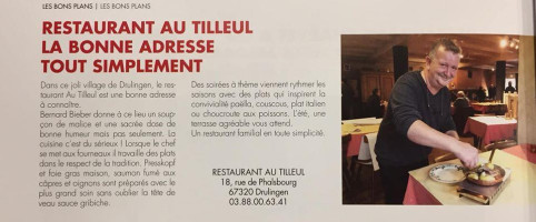 Au Tilleul menu