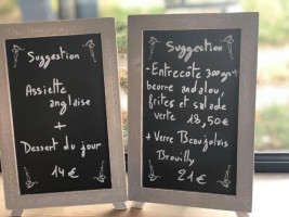 La Charbonnette menu