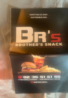 Brother's Snack menu