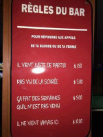 L'escale menu