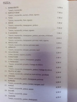 Pizza Roma menu